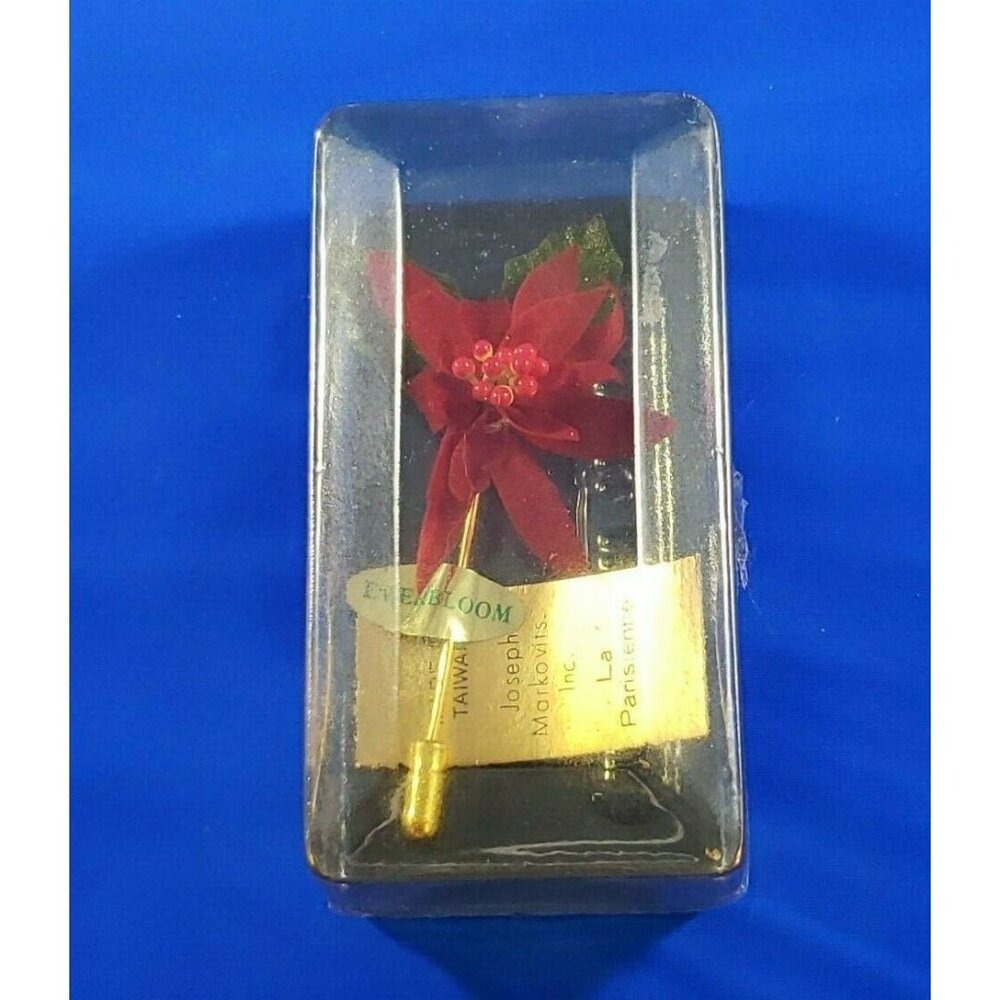 MCM Joseph Markovits Everbloom Poinsettia Flower Pin Brooch La Parisienne